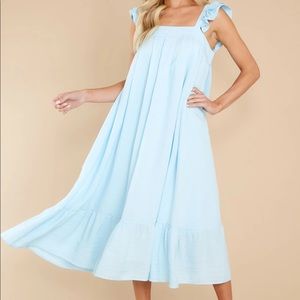 Light blue midi dress NWT